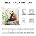 thumbnail image 5 of ARISTURING  Raccoon Throw Pillow Covers, Red Panda Animal Cushion Case for Home Living Room Decor, Wildlife Style Decorative Throw Cushion Case, 5 of 5
