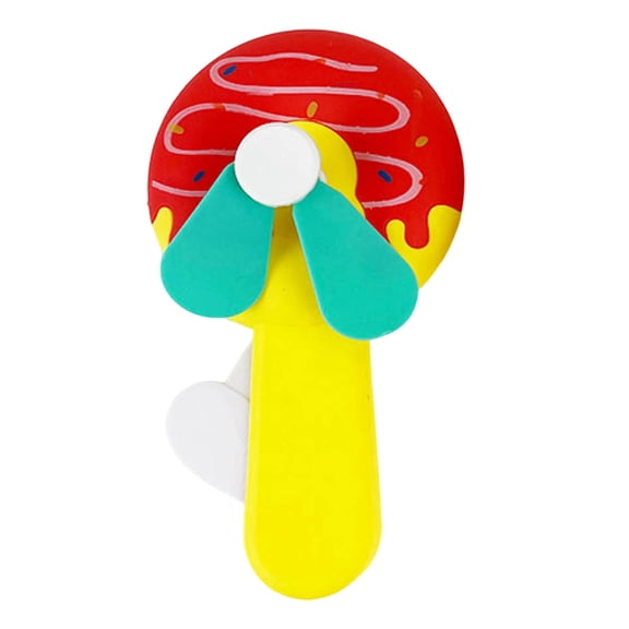 Mini Portable Fans Gifts Cute Sweet Donut Handheld Press Cooling Fans for Summer Birthday Party End of the Year Pool Outdoor Activity Prize Exchange
