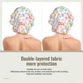 thumbnail image 2 of Yiaed Retro Floral Print Satin Bonnet Silk Bonnet Hair Bonnet for Sleeping Hair Bonnets, 2 of 6