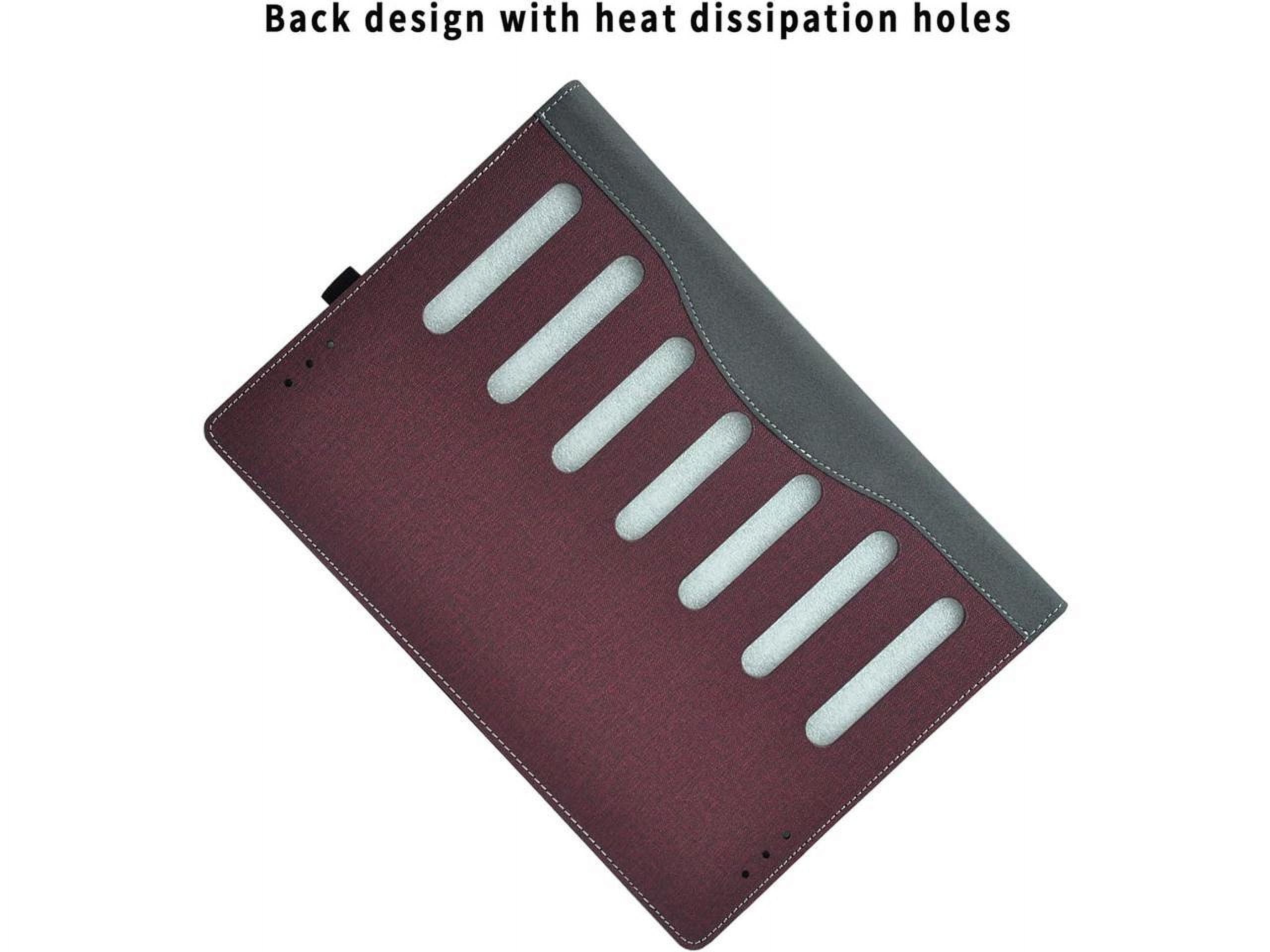 Laptop Cover Case for 16 inch Lenovo ThinkPad E16 Gen 2 2024 / Lenovo ThinkPad E16 Gen 1 2023, PU Leather Protective Shell Detachable Sleeve Accessory with Pencil Holder