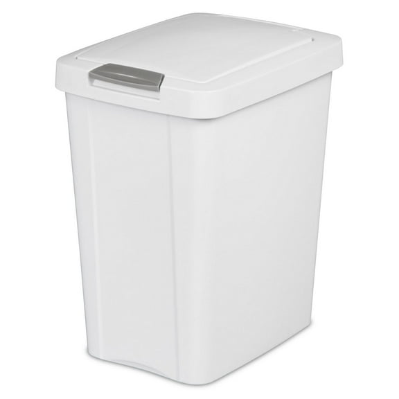 Sterilite Corbeille à déchets 28L TouchTop - Blanc