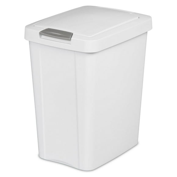 Sterilite 28L Touch Top Wastebasket - White