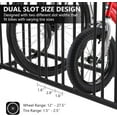 thumbnail image 3 of Commercial Grid Bike Rack, 61" Floor Bike Rack, Bicycle Floor Parking Stand, 10-Bike Capacity Power Coated Steel Dual-Sided Bicycle Storage Stand for Garages, Stores, Schools & Universities, 3 of 9