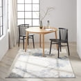 thumbnail image 4 of Nourison Calvin Klein Enchanting Botanical Floral Abstract Area Rug Ivory/Grey/Blue 5'3" x 7'3" 5' x 8', 4 of 8
