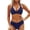 Dark Blue, variant on Swimsuits for Women Over 50, Full Coverage Bikini, Push Up Bikini Top, Push Up Swimsuits for Women, Women Two Piece Bathing Suits Push Up Bikini Set Halter Swimsuit Vintage Swimwear, Army Green L
