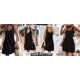 thumbnail image 5 of Vestido casual de mujer SCZ boho de verano con bolsillos rosa M, 5 of 9