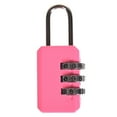 thumbnail image 1 of High Quality Small Chic Padlock Practical Suitcase Luggage Security Password Lock 3 Digit Combination Travel Accessories 1, 1 of 6
