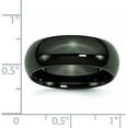 thumbnail image 6 of Chisel Titanium Black Ti Polished 8.2mm Band - Ring Size 7.5, 6 of 8