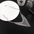 thumbnail image 5 of Amaiiu Crystal Necklace Fashionable Special Design Necklaces Beautiful Sweet Easy Storage Women Chain Decoration Christmas Silver, 5 of 8