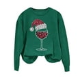 thumbnail image 4 of VgaVtl Christmas Sweatshirts for Women 2025 Casual Long Sleeve Oversized Sweatshirt for Women Pullover Graphic Sweatshirt,Green S, 4 of 4