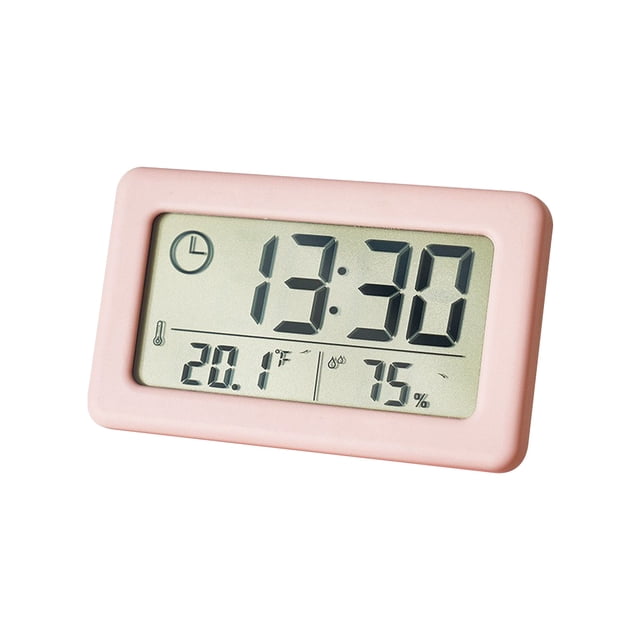 Digital Clock With LCD Display Thermometers Hygrometer Digital Temperature Humidity Monitor With Smart Clock
