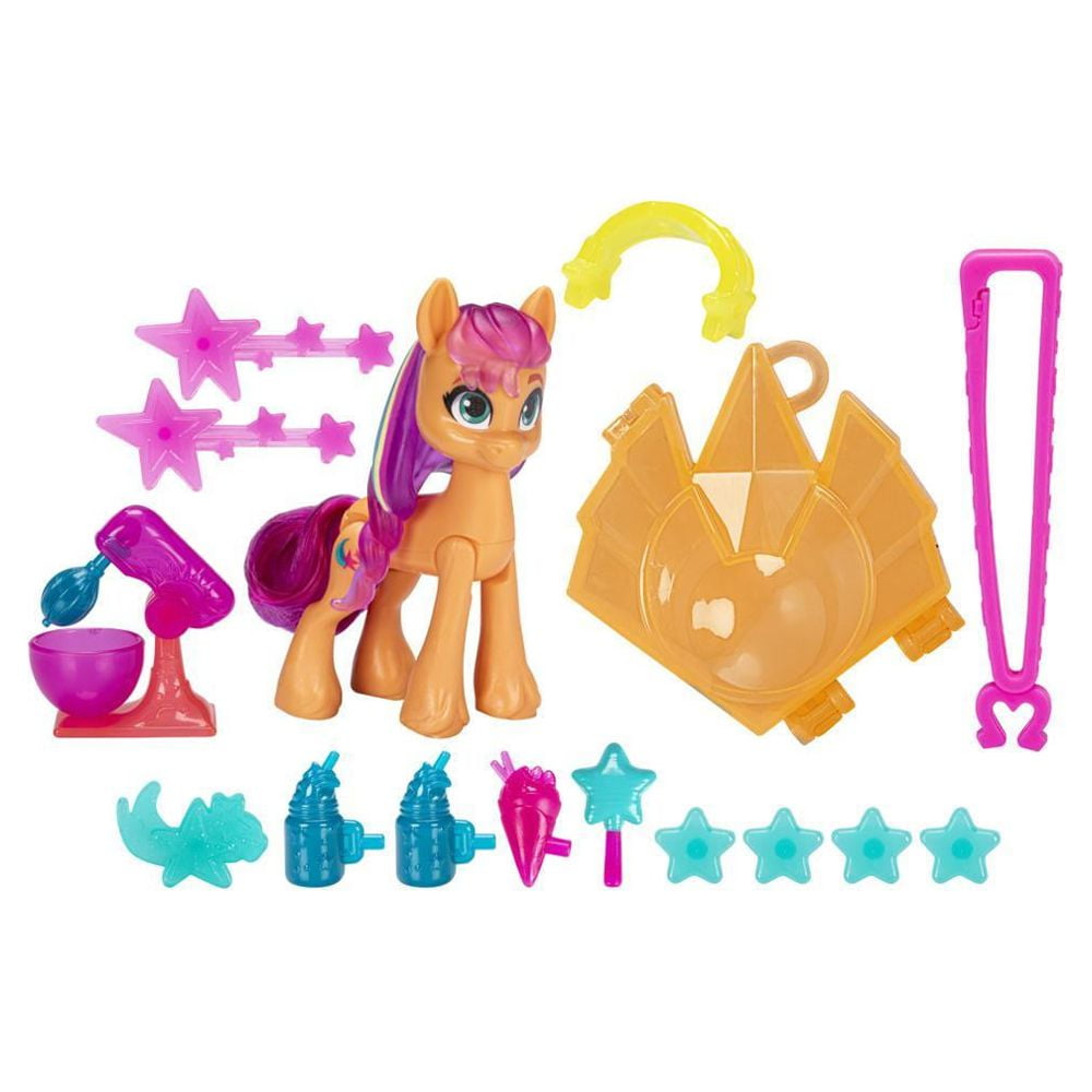 My Little Pony Mini World Magic – Une Journée Au Parc – 2 Figurines 2,5 Cm + 40 Pièces – Hitch & Sparky – Dès 5 Ans