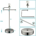 thumbnail image 3 of Hand Towel Holder for Bathroom, Hand Towel Rack Stand with Heavy Weighted Base, Crystal Ball Countertop Towel Rack Stand for Bathroom Kitchen (Brushed Nickel, 2 Pack), 3 of 6