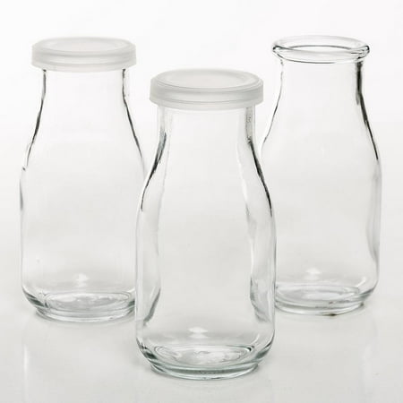 Glass Pint Milk Bottles (Pack of 6) - Walmart.com