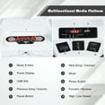 thumbnail image 3 of Costway 12V Kids 4-Wheeler ATV Quad Ride On Car w/ LED Lights Music  USB White, 3 of 10