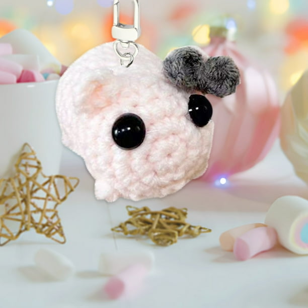 Blukids Hamster Keychain, Cute Crochet Sad Hamster Meme Plush