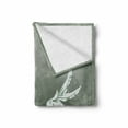 thumbnail image 2 of Grunge Soft Flannel Fleece Blanket, Old-Fashion Coat of Arms Wings in Front of Cracked Dirty Wall Royal Insignia Design, Cozy Plush for Indoor and Outdoor Use, 70" x 90", Grey White, by Ambesonne, 2 of 6