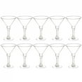 thumbnail image 5 of 10 Pcs Cocktail Cups Plastic Footed Glass Drink for Martini Glasses Goblet Party Wedding Goblets Beverage, 5 of 7