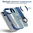 thumbnail image 2 of Magnetic Case for iPhone 15 Plus, [Built-in Kickstand] [Compatible with Mag-Safe] Slim Skin-Feel Shockproof Phone Cover with Anti-Drop Secure Ring Grip for iPhone 15 Plus, Blue, 2 of 9