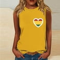 thumbnail image 2 of womens tops Gay Pride Tank Top Women Rainbow Heart Graphic Shirt LGBT Gay Pride Sleeveless Casual Holiday Equality Tops spring outfits for women 2025, 2 of 4