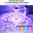 thumbnail image 4 of Artificial Crystal Table Lamp, 16 Color Rose Crystal Diamond LED Table Lamp with Remote Control, RGB Color Changing Rose Diamond Design, USB Charging Touch Sensor, 4 of 10