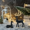 thumbnail image 5 of BMYJ Reindeer Figurine Set Black & Gold Decorative Deer Statues with Multiple Color Options for Indoor Home Decor Tabletop Offices Bedroom Living Room Shelf, Gifts, 5 of 6