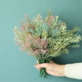 thumbnail image 6 of Fake Flower Bouquet Blue Artificial Faux Flowers Fake Artificial Flowers For Wedding Home Office Party Hotel Yard Decoration, Household Imitation, 6 of 9