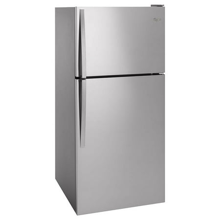 Whirlpool - 18.2 Cu. Ft. Top-Freezer Refrigerator - Monochromatic Stainless Steel