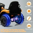 thumbnail image 3 of JCB Excavator Ride On & Bulldozer, 24V Battery Powered Construction Vehicles for Kids with Remote Control and Front Loader, Music Player, Backhoe Loader Ride-On Large Digger, 3 of 7