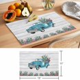 thumbnail image 6 of Summer Tropical Plants Placemats Set of 8 Farmhouse Truck Cactus Wooden Place Mats Indoor Wipeable Table Mats Washable Cloth Dining Table Placemats for Kitchen Holiday Party Home Decor 13x19 Inch, 6 of 9