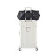 thumbnail image 6 of Luggage Set 4 Pcs (20"/24"/29"/Travel Bag), Pc+Abs Durable Lightweight Luggage With Collapsible Cup Holder, 360° Silent Spinner Wheels, Tsa Lock, White, 6 of 9