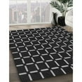 thumbnail image 3 of Ahgly Company Machine Washable Indoor Square Transitional Night Black Area Rugs, 6' Square, 3 of 7