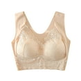 thumbnail image 5 of Gibobby Lencería sexy Sujetador de encaje, sujetador de talla grande, ropa interior para mujer, Bralette, Top corto, sujetador femenino Sexy(Caqui 4XL), 5 of 5