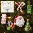 thumbnail image 4 of Bucilla Felt Stocking Kit, Santa's Candy Cane Christmas, 18 in, Multicolor, Felt, 4 of 7