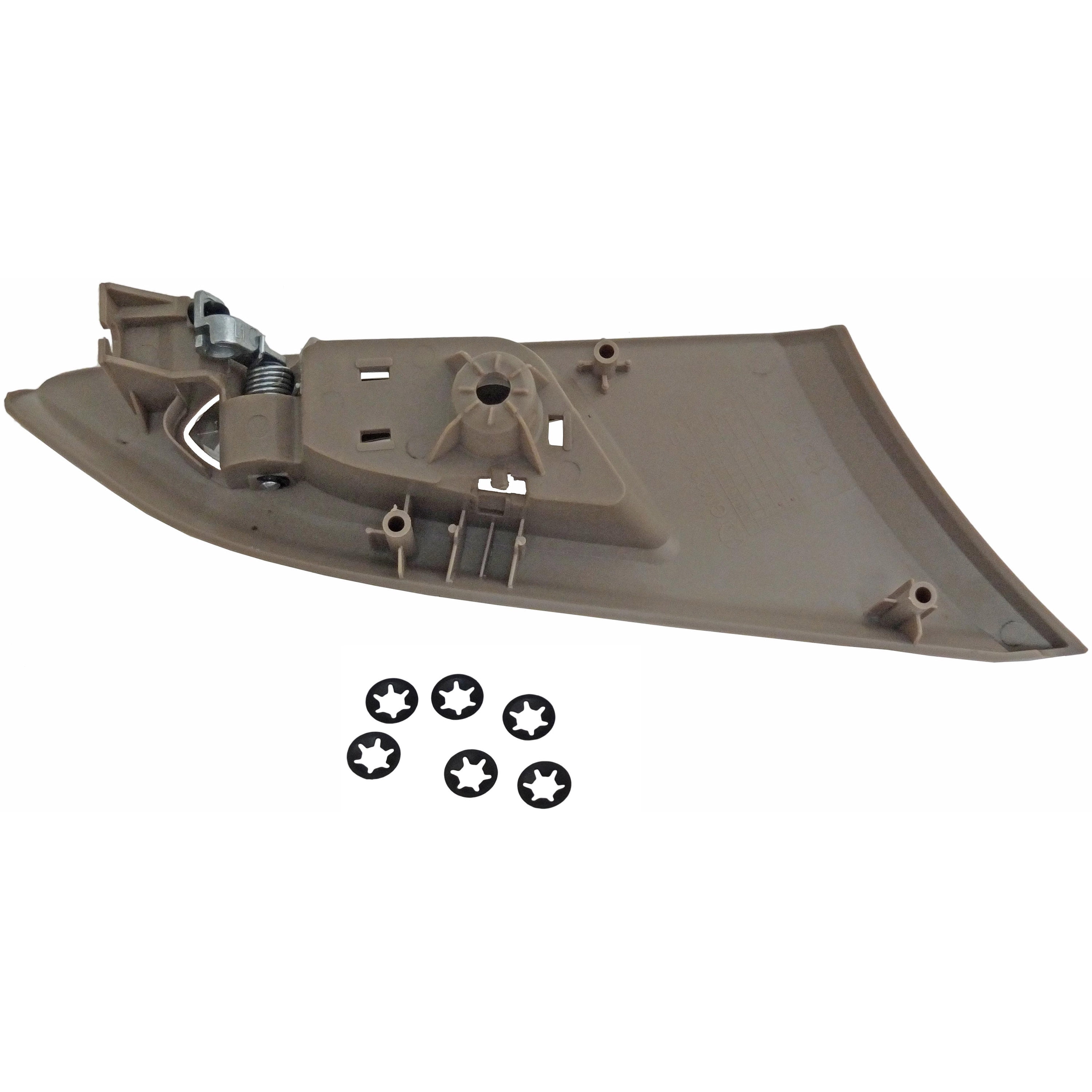 Dorman 88629 Front Driver Side Interior Door Handle for Specific Cadillac Models, Chrome Lever; Beige Housing