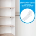 thumbnail image 4 of Uxcell Plastic Corner Braces L-Shape Bracket Right Angle Board Holder White 0.83x0.83x0.67", 4 of 6