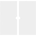 thumbnail image 4 of 38"OD x 3"ID x 13 1/4"C x 1"P Embry Architectural Grade PVC Contemporary Ceiling Medallion, Two Piece, 4 of 11