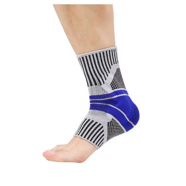 Cinturón de soporte de tobillo Almohadilla de silicona Tobillera para proteger y sostener las articulaciones Vendas para pies para tobillos plantares izquierdo y derecho, 1 pieza, talla L TUNC Sencillez