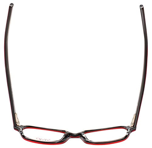 Calabria Viv 721 Designer Reading Glasses in Red-Black ; +3.00