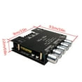 thumbnail image 1 of Amplificateur de Puissance 2.1 Canaux Subwoofer Fréquence Pois Haut Bas Réglable Accessoires de Remplacement Compatibles Bluetooth, 1 of 6