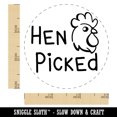 thumbnail image 2 of Hen Picked Egg Chicken Rubber Stamp - Small 3/4 Inch, 2 of 7