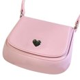 thumbnail image 2 of Diseño liviano y elegante para mujeres, bolso de hombro de cuero PU rosa elegante de tamaño único, 2 of 8