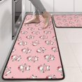 thumbnail image 2 of Kitchen Rugs Sets Of 2,Pink Cow Heart Pattern Anti Fatigue Kitchen Mat Rugs Non Slip Washable,Decorative Kitchen Floor Mats for Kitchen,Sink,Laundry,17"x47"+17"x47", 2 of 5