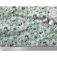 thumbnail image 2 of Soimoi Polyester Crepe Fabric Crossbone & Skull Halloween Print Fabric by Yard 42 Inch Wide, 2 of 3