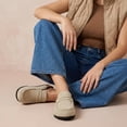 thumbnail image 6 of Cushionaire Fondu Genuine Leather Clogs for Women, Comfortable Slip On Womens Mules with Penny Strap Accent and Memory Foam Footbed, 6 of 21