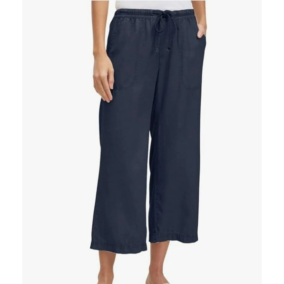 Splendid Ladies' Wide Leg Crop Pants | Navy, Medium