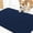 Dark Blue-Solid-24" X 16", variant on 30" X 20" Clay Paw Print Chenille Doormat for Muddy Dog Paws
