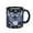 Black, Blue & Gray, variant on Minecraft Creeper Boom 16 Oz Black Ceramic Mug