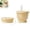 Yellow, variant on Silicone Collapsible Cup With Straw & Hanging Rope Foldable Mug With Lid Portable Water Bottle For Hiking Sports(Beige-9*9*7)