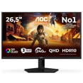thumbnail image 1 of Restored AOC Q27G41ZDF  27” QD-OLED, QHD, 240hz, G-Sync Compatible, 0.03ms, Gaming Monitor - Black, 1 of 6